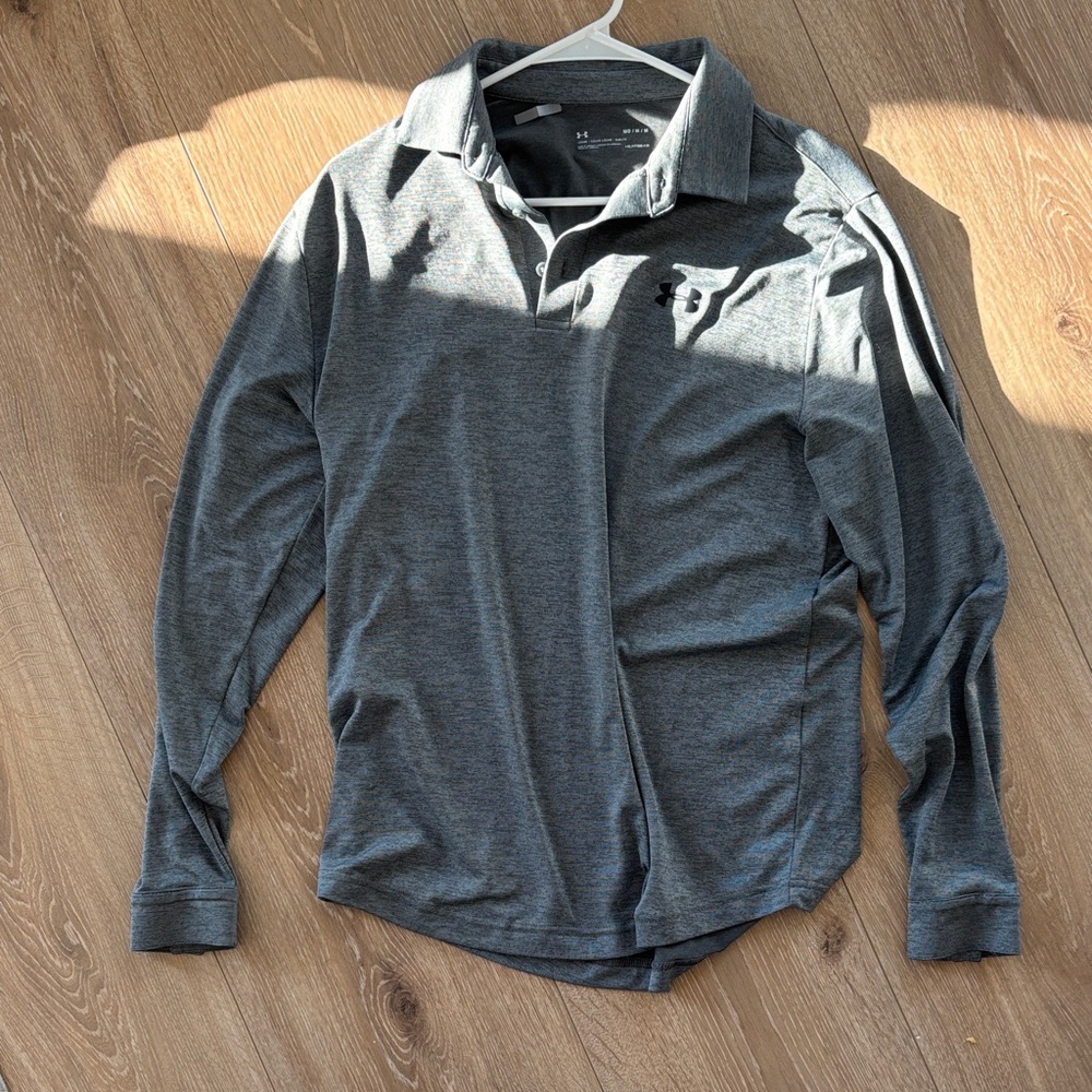 Under Armour Gray Athletic Polo Shirt